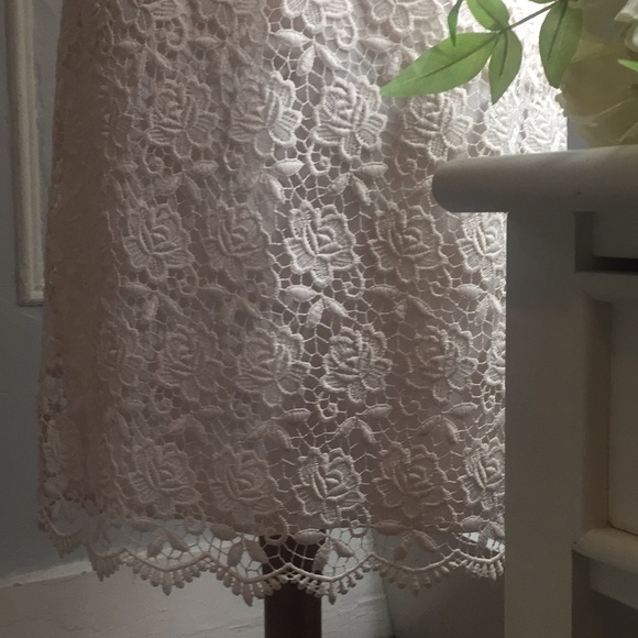 Reiss lace blush dress 4 - Picture 5 of 8